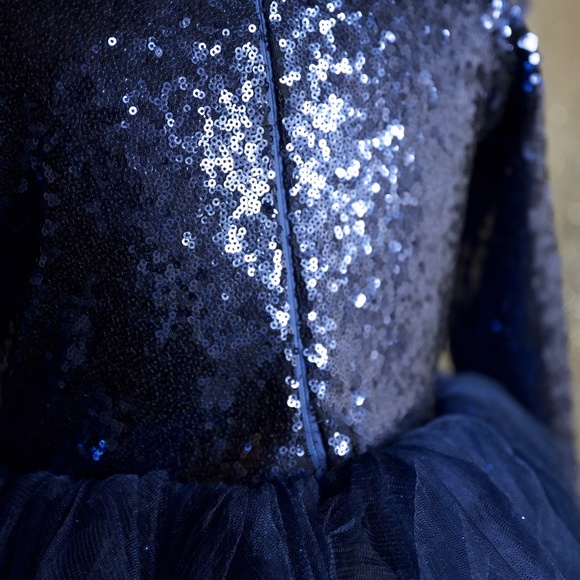 Sparkly Sequin and Tulle Party Dress for Girls - Picture 6 of 7